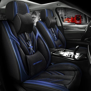 

Full Coverage PU Leather car seat cover flax fiber auto seats covers for audi a7 q3 q5 q7 s3