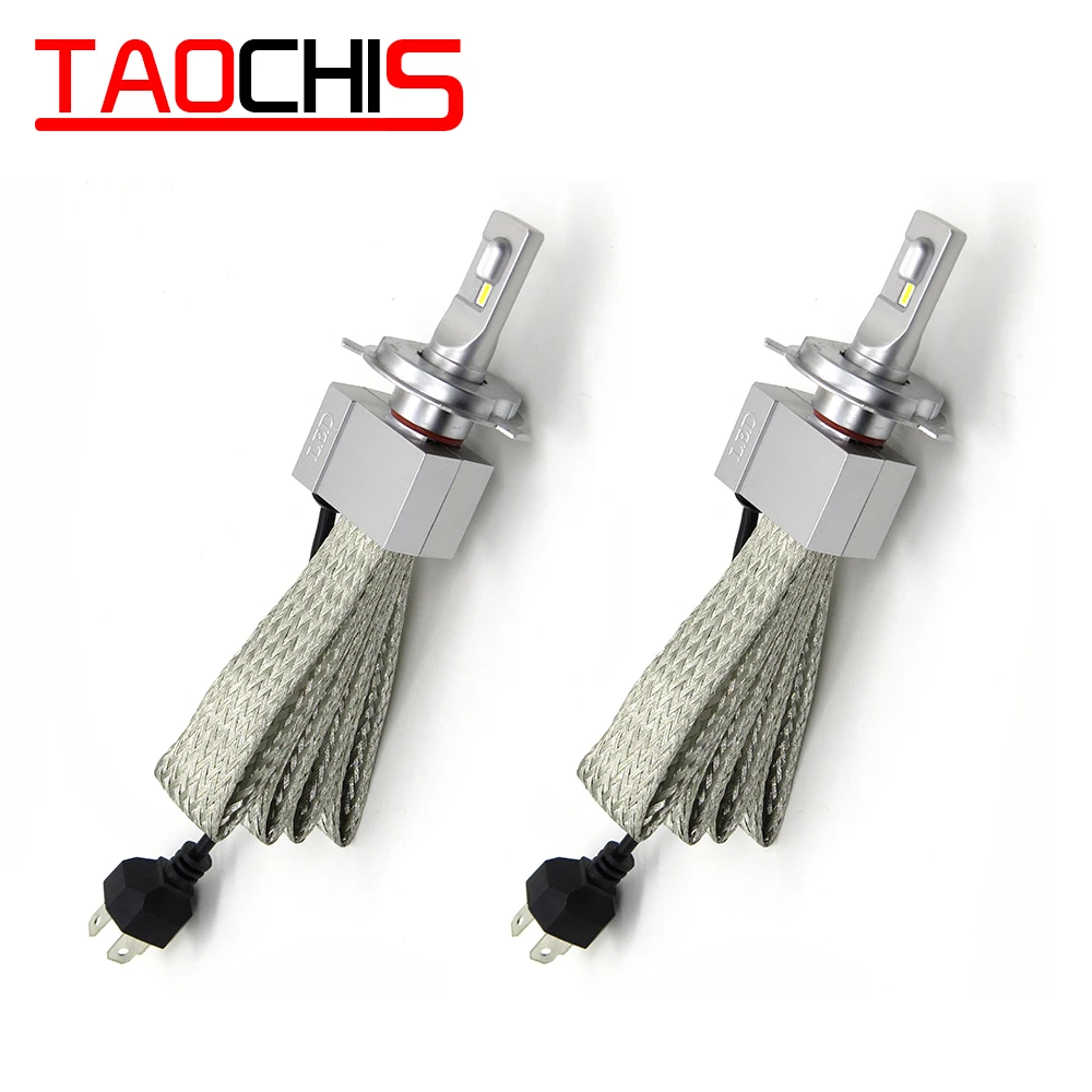 TAOCHIS 12V 60W 7200LM 3C фара 6500k H1 H3 H7 9012 880/881 H11 9005/9006 авто фары Противотуманные фары светодиодные автомобильные лампы