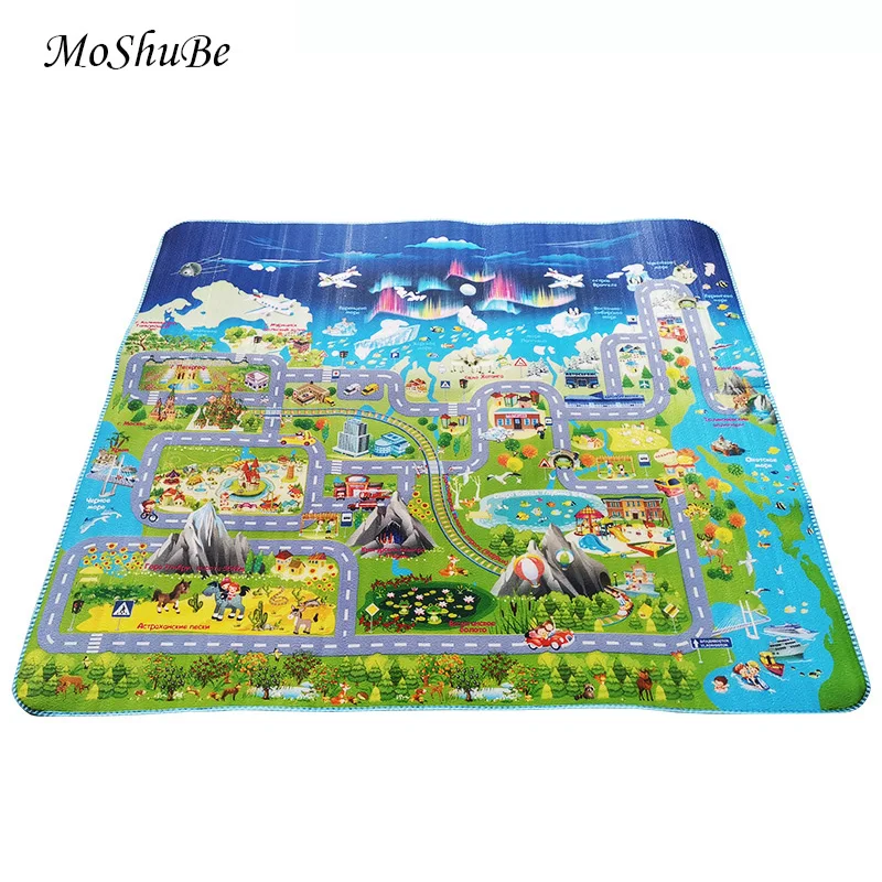 Single Sided Baby Crawling Mat City Urban Game Kids Rug 2*1.8m
Children's Carpet Waterproof Gym Play Mat Foam Soft Floor Toys