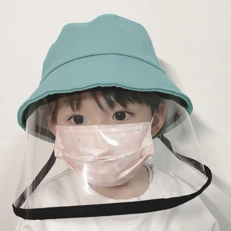 

Kids Dust Cover Full Face Cap Multifunctional Hat Children Anti Protect Mask Hat Droplets Spreading Prevent