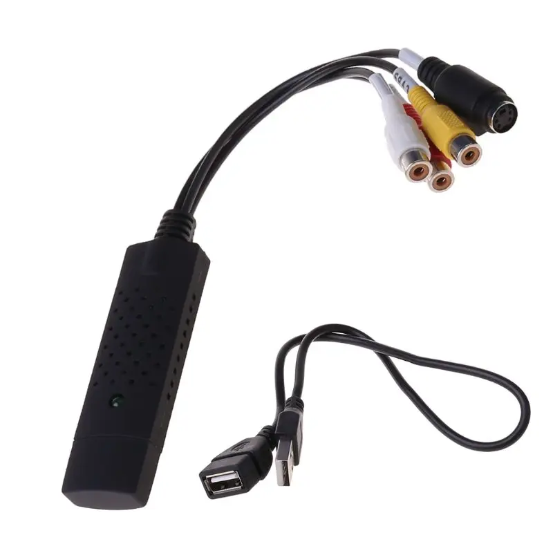Адаптер USB 2 0 для видеозахвата ТВ DVD VHS DVR конвертер ПК CC TV камеры|Карты видео- и