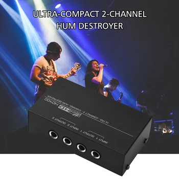

Hot New HD400 Ultra-compact Hum Destroyer 2-channel Hum Eliminator Noise Filter with 1/4 Inch TRS Inputs Outputs Eliminators