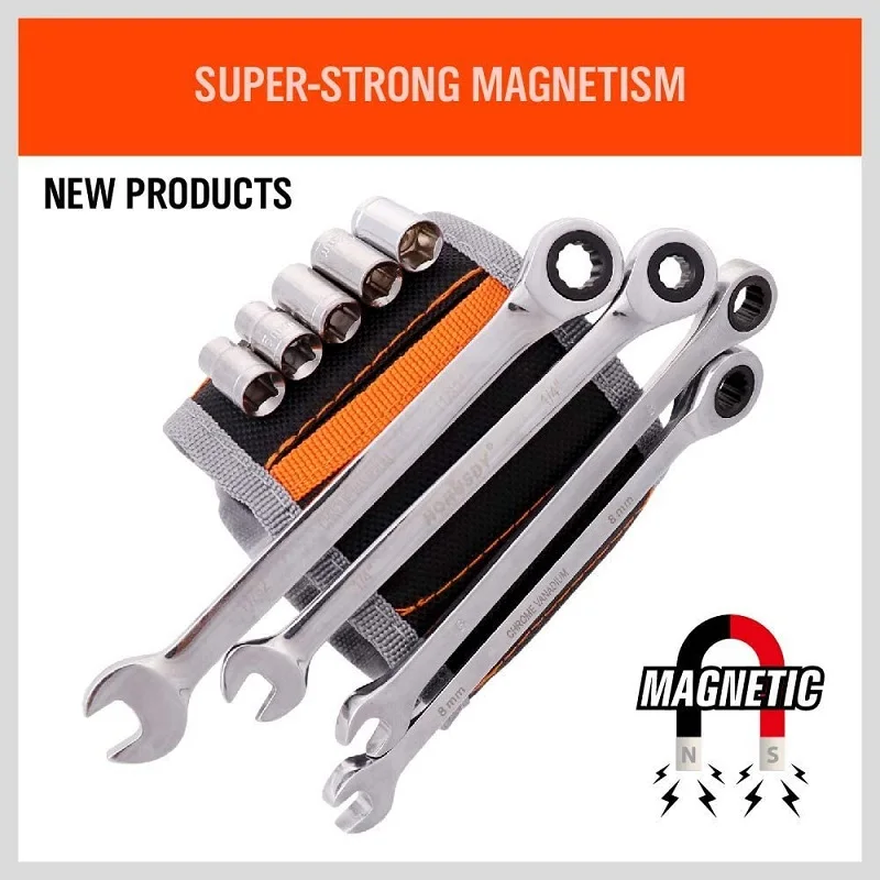 large tool chest Magnetic Wristband, for Dad, with Strong Magnets for Holding Screws, Nails, Drilling Bits, Tool Gift for Men roller cabinet