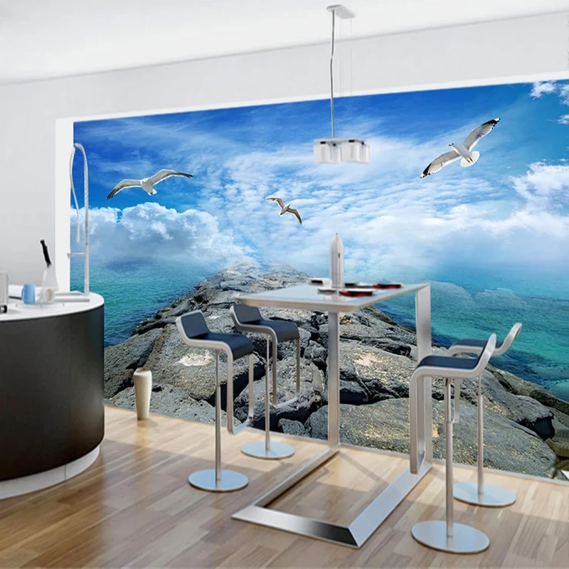 3D фотообои на заказ Скандинавский современный декор для гостиной ресторана