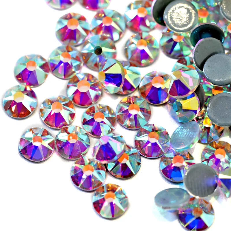Citrine, SS16 1500 Pieces Hot Fix Glass Flatback Rhinestones HotFix Round Crystal Gems 