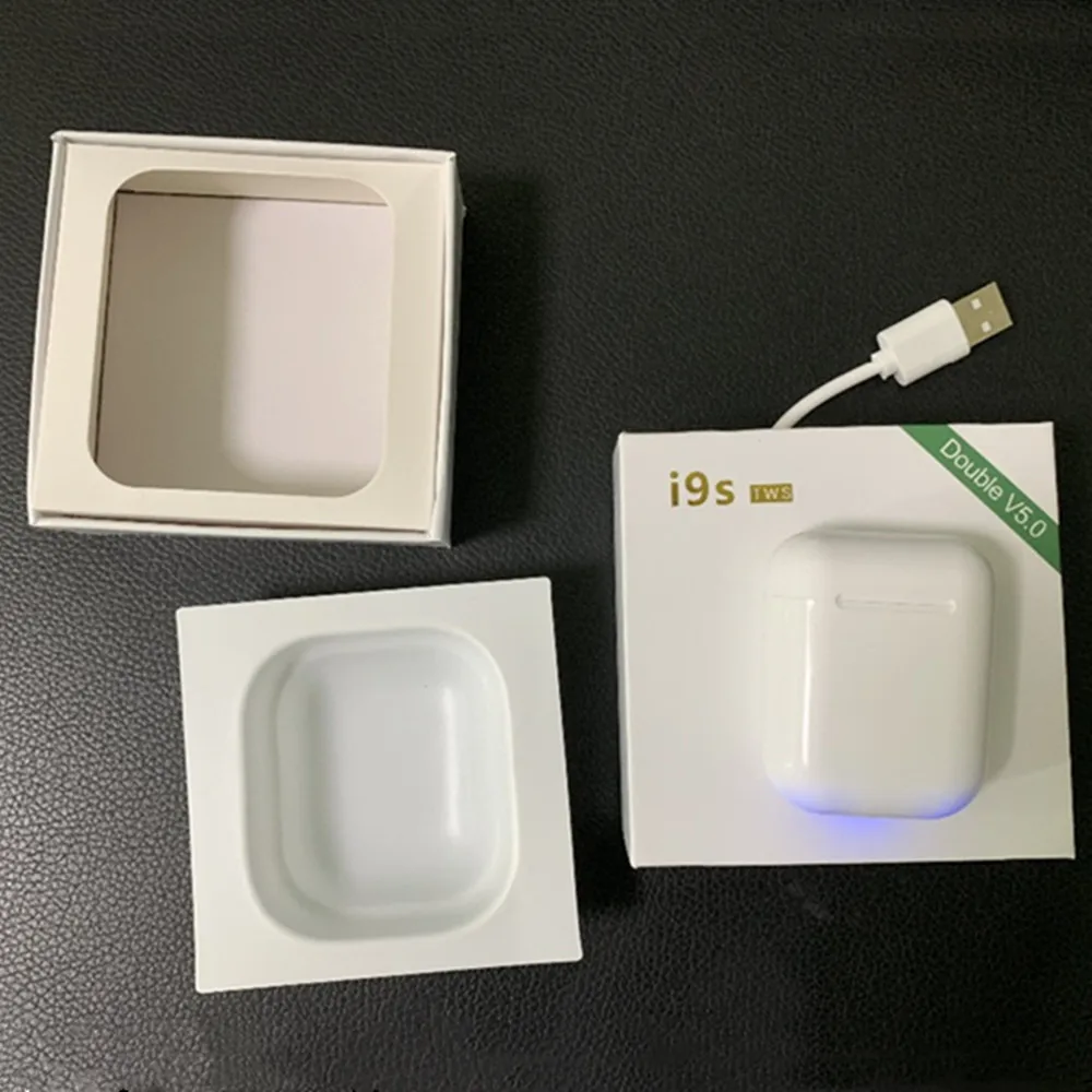 i9s Новые оригинальные i500 TWS 1:1 AP2 Беспроводной наушники bluetooth 5,0 гарнитура 5D супер бас pk i80 i100 i200 i300 i9000 i10 i10000 TWS - Цвет: i9s