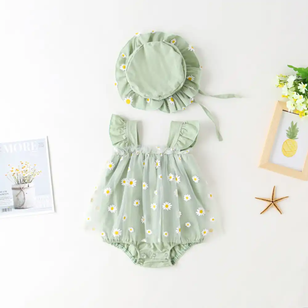 daisy romper baby