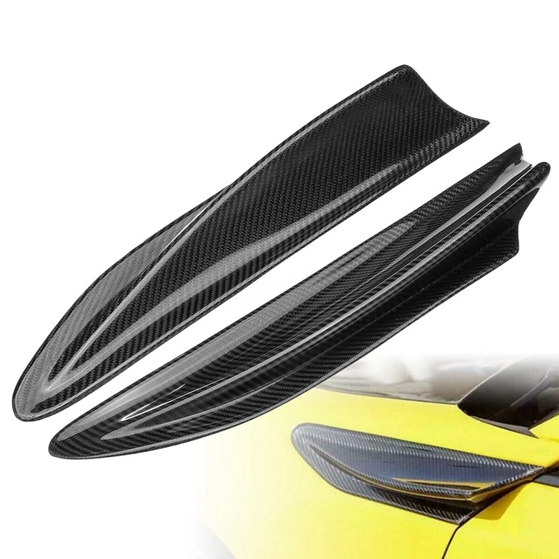 

2Pcs Carbon Fiber Side Fender Fin Vents Cover Trim for Subaru BRZ Toyota 86 GT86 Scion FR-S