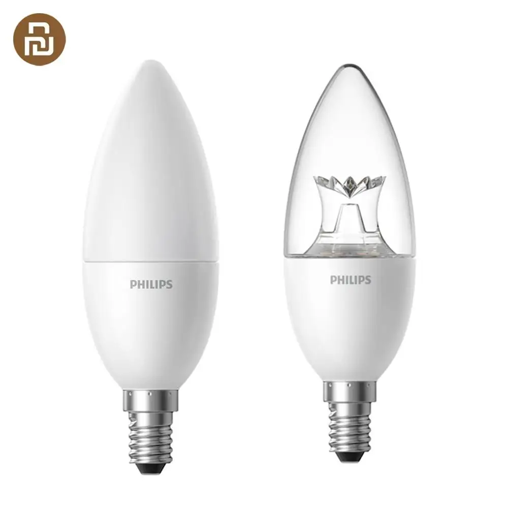 Умная Светодиодная лампа PHILIPS с дистанционным управлением через приложение E14 3 5