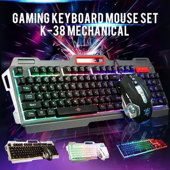 

1600DPI Gaming Keyboard Mouse Set USB Wired Backlight Gaming Keyboard Gaming Mouse Gamer Laptop Computer Mouse
