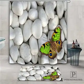 

Custom beautiful-Butterfly (1) Waterproof Shower Curtain Doormat Home Bath Bathroom Polyester Fabric Multi Sizes#2019-1-05-23