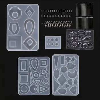 

DIY Crafts Earring Resin Mold Epoxy Resin Silicone Mold Including Earring Hook