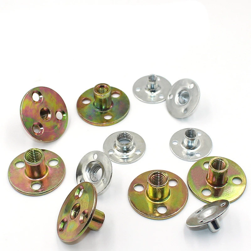 Strong and Sturdy 10pcs Carbon Steel Flange Coupling with M6 M8 M10 M12 Thread Zinc Plating Three Hole Lock Nuts Furniture Connector Fastener Easy to use and Store Color : M6 Color Strong and Sturdy 10pcs Carbon Steel Flange Coupling with M6 M8 M10 M12 Thread Zinc Plating Three Hole Lock Nuts Furniture Connector Fastener Easy to use and Store Color : M6 Color