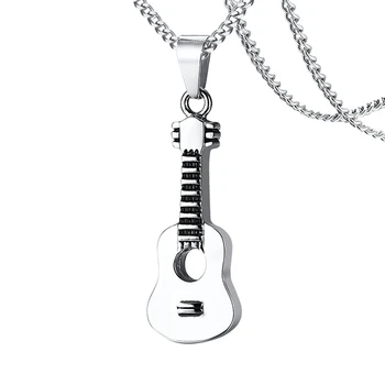 

Guitar Locket Cremation Ashes Funeral Memorial Pendant Necklace Keepsake Urn