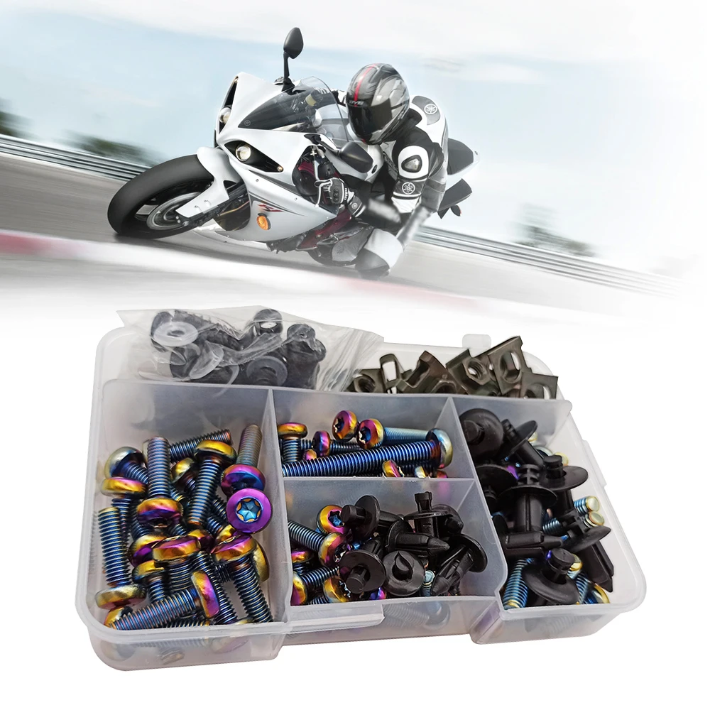 For Honda CRF150 450 R 250 450 X 230F 250L 250M 1000L SL230 M5 M6 Aluminum Bolts Motorcycle Fairing Screws high quality Fastener