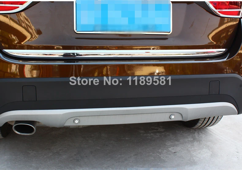 Для BMW X1 2010 2011 2012 2013 2014 2015 ABS Хромированная задняя дверь багажника крышка ниже