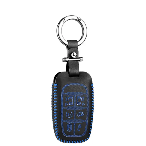 Горячая Распродажа, брелок для ключей, держатель для Chrysler Grand Caravan Grand Voyager,, чехол для ключей от автомобиля - Название цвета: blue