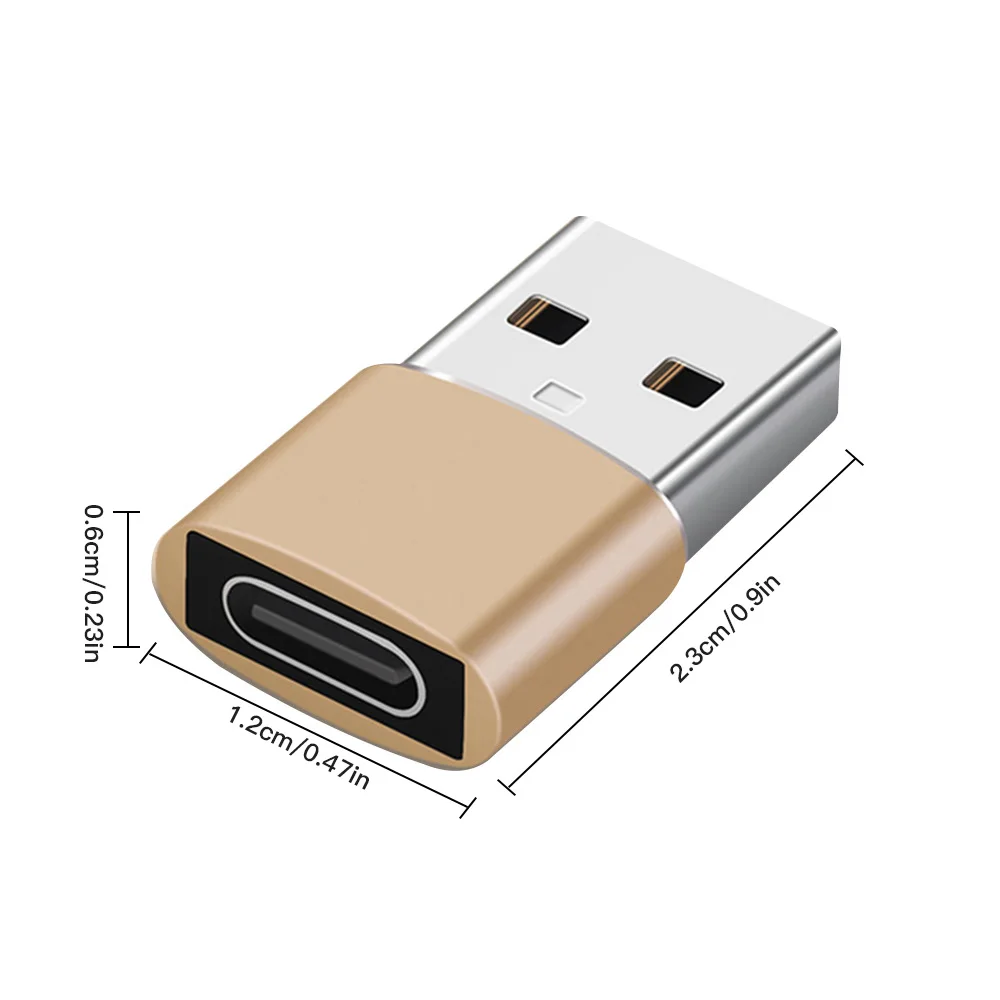 2PCS USB OTG Male To Type C Female Adapter For iPhone 13 12 11 Pro Max Converter Type-C Cable Adapter For Notebook USB-C Charger 65w charger usb c