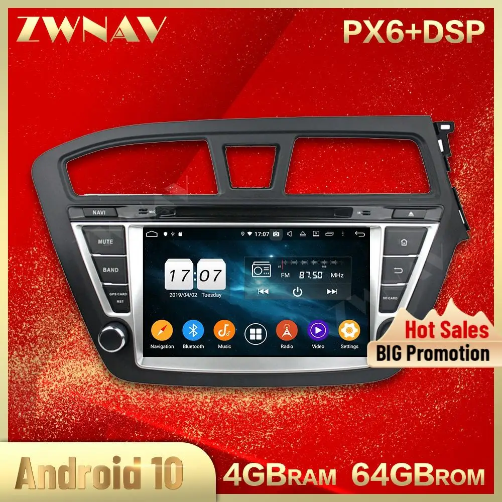 2 din Android 10 0 экран Автомобильный мультимедийный плеер для Hyundai Santa Fe 2006-2011 Видео
