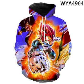 

New Hoodies Dragon Ball Men Women Children Sweatshirts 3D Printed Boy Girl Streetwear Fashion Casual Hooded Pullover Coat