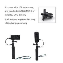 Для Insta 360 ONE X& EVO power ручная селфи-Палка с зарядным устройством Gaip поставляется с емкостью 5200 мАч