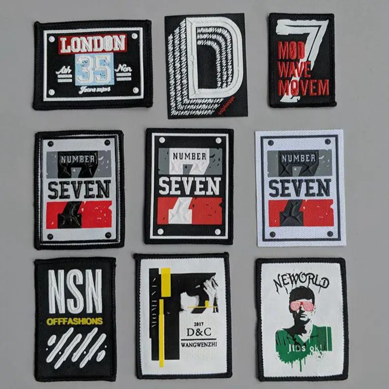 

Fashion Patch Clothing Colorful Decorative Accessories Badge Label Letter Twill Hip hop