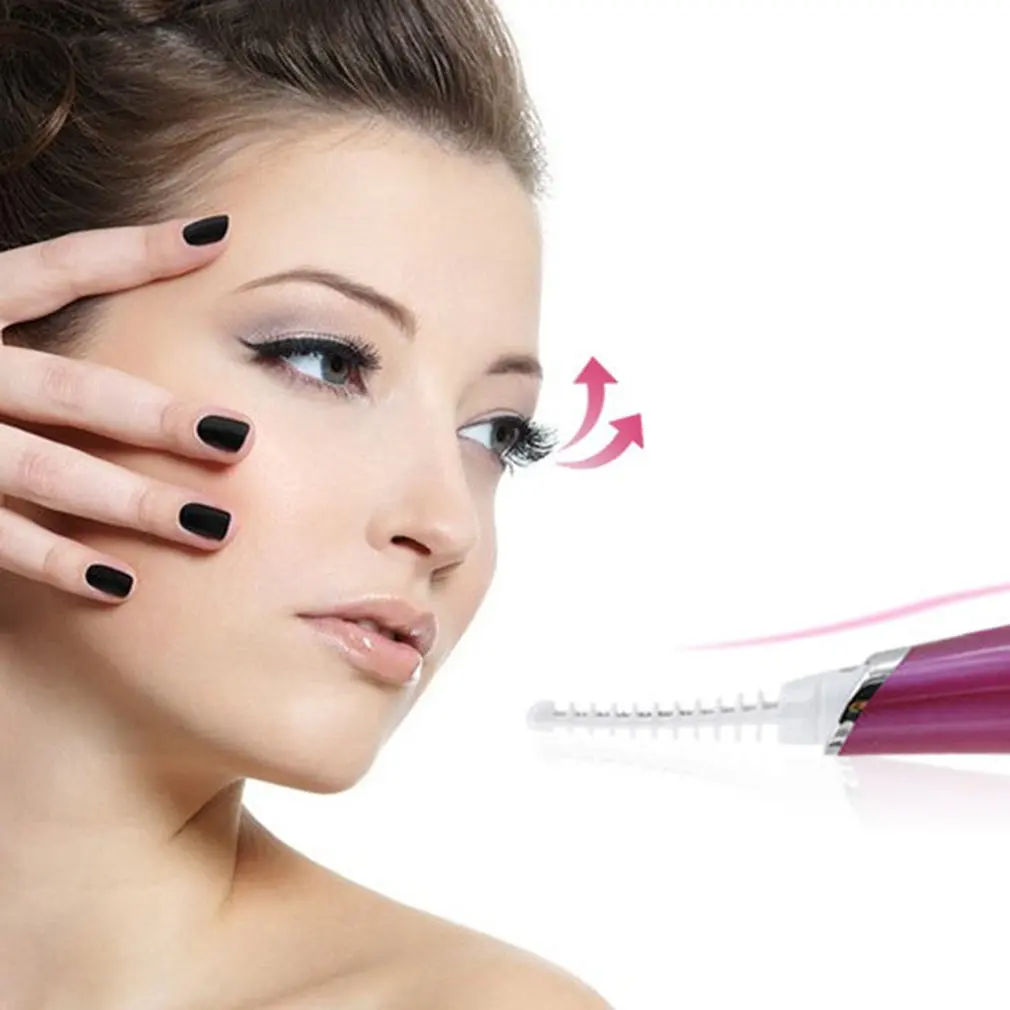 

USB Rechargeable Light Weight Long Lasting Dust-proof Cover Low Consumption Electric Heated Eyelash Curler Beauty Makeup Tool