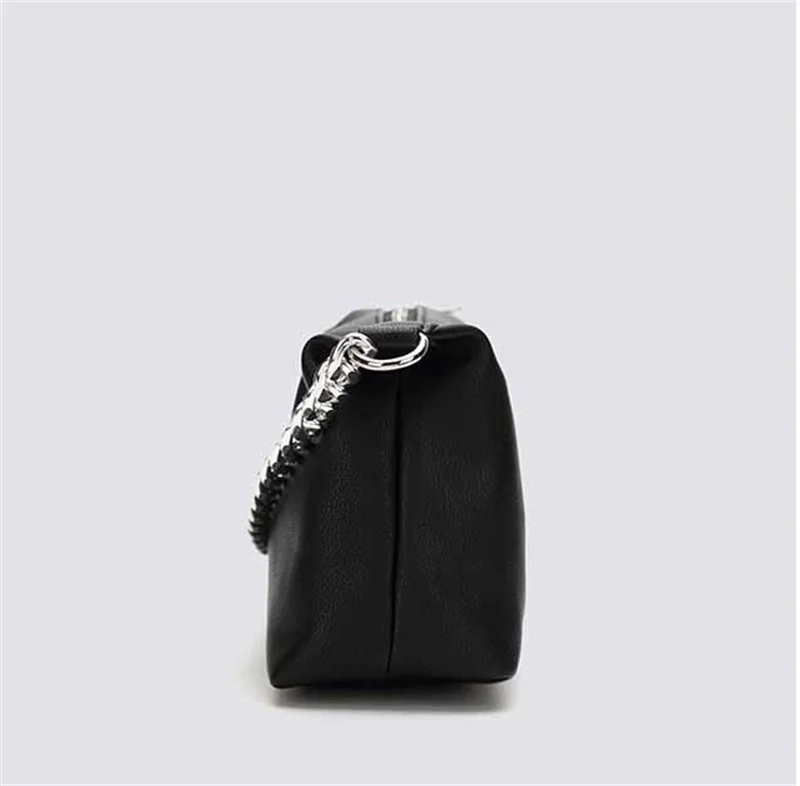 Fashion PU leather Baguette bag metal chain Shoulder Bags Brand Designer Crossbody Bags For Women 2021 Underarm Bag Women Clutch