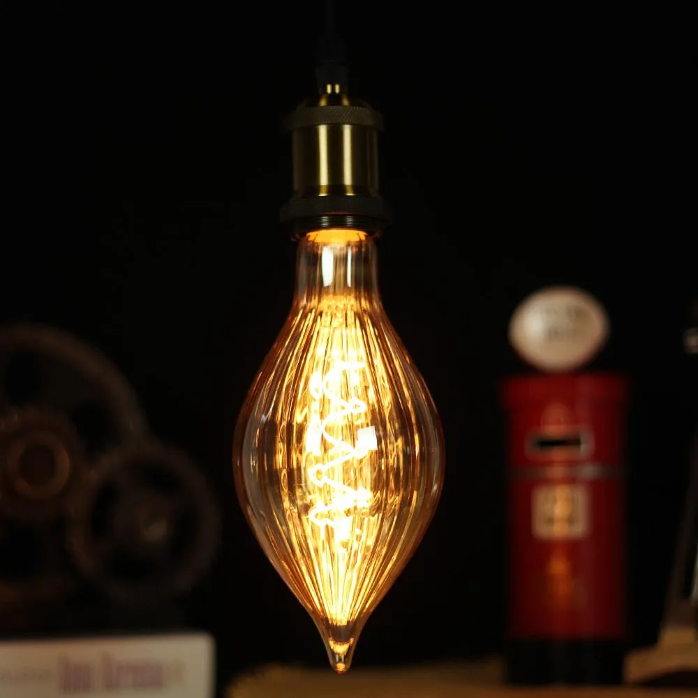 

E27 Flame Special Shape Bulb Edison Bulb LED Vintage Flexible Filament And Bulb AC85-265V 4W