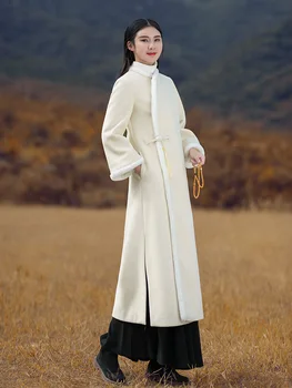 

2020 embriodery women elegant cheongsam noble warm qipao elegant party prom gown sexy long chinese dress classic vestidos