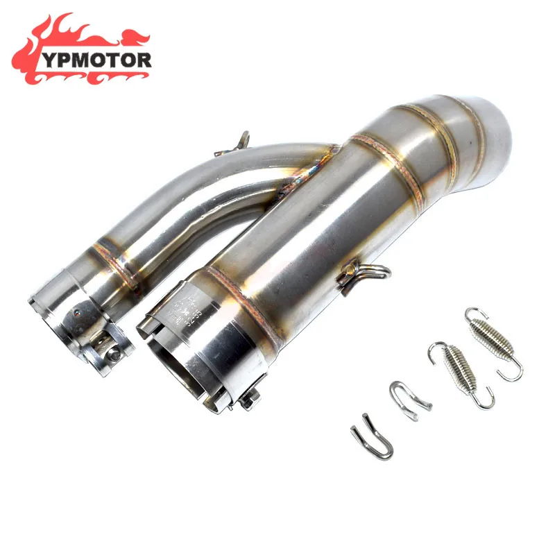 

S1000 RR 17-18 Sport Bike Motorcycle 51MM Slip On Middle Link Exhaust Pipe Mid Link Connection Muffler For BMW S1000RR 2017-2018