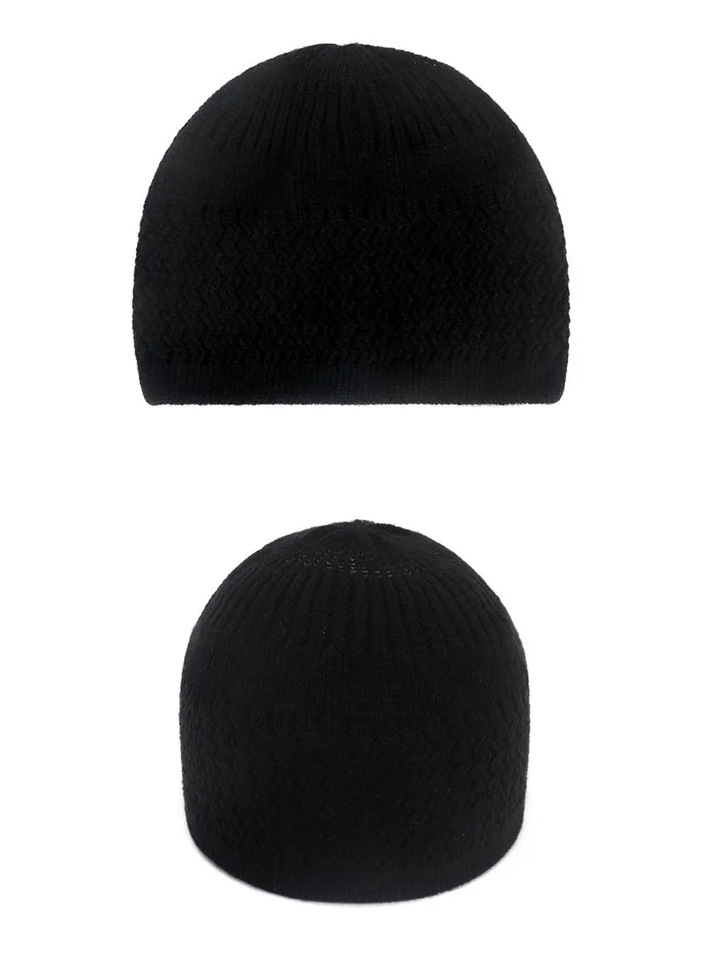 2021 New Pencil Cap Otton Skull Cap Beanie Kufi with Checkered-Knit Pattern in Solid Colors for Everyday Wear