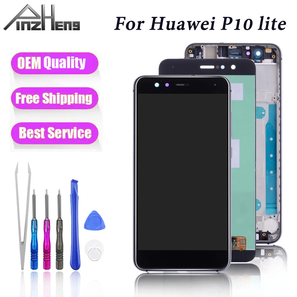 

PINZHENG AAAA LCD For Huawei P10 Lite Touch Screen Digitizer Assembly Replacement LCD Display For Huawei P10 Lite Screen