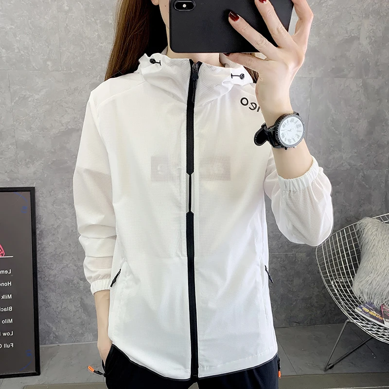 Oversize Women's Breathable Sun Protection Loose Fishing Hiking Thin Coat Outdoor Sports Skin Clothing XS-4XL hiking jackets