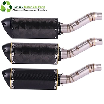 

Motorcycle Full Exhaust System Muffler Escape Modified Contact Middle Link Pipe Tube Slip On For Honda CBR300 CBR250R 2011-2019