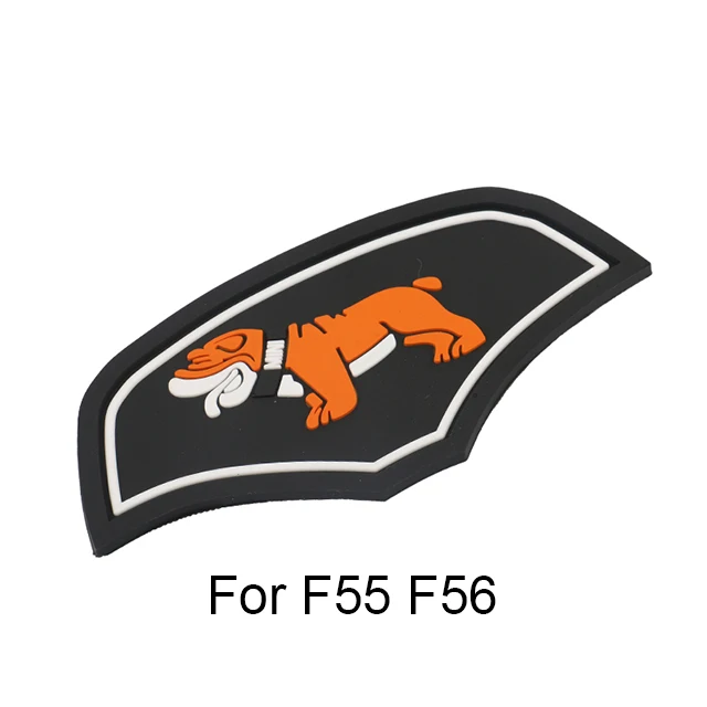 Bulldog For F55F56 Автомобильные кофейные подставки под стакан для хранения паз Coaster нескользящий коврик для Mini Cooper S JCW F54 F55 F56 F60 Countryman автомобильные аксессуары - Название цвета: Bulldog For F55F56