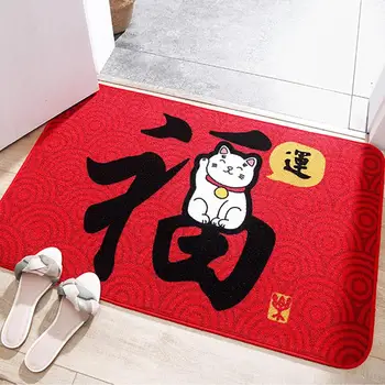 

Cat Pattern Skid Resistant Repeatable Environmental Bathroom Mat Mat Floor Mat Sofa Kitchen Decoration Home Bedroom