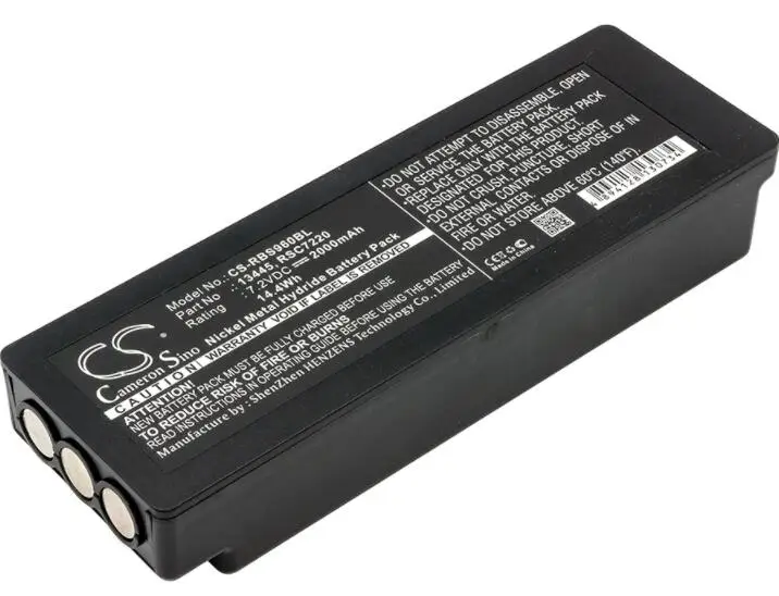Cameron sino 2000 мА/ч, батарея для SCANRECO 590 592 790 960 Cifa Effer кран HMF Palfinger 592 RC400 RC590 RC960 13445 16131 17162