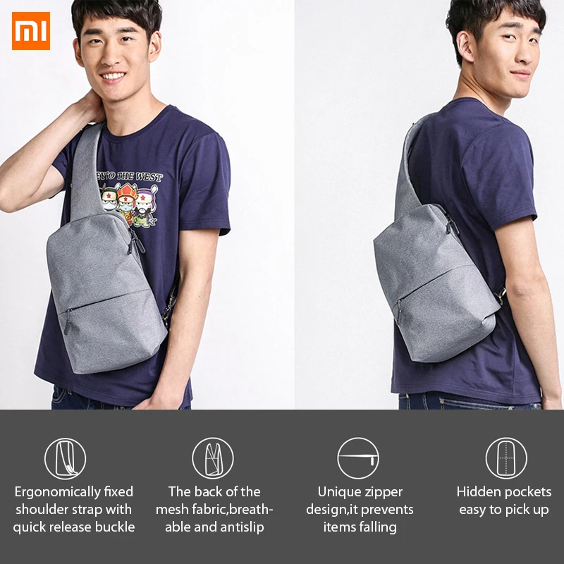Xiaomi Слинг Грудь Сумка водонепроницаемая сумка через плечо сумка спортивный рюкзак