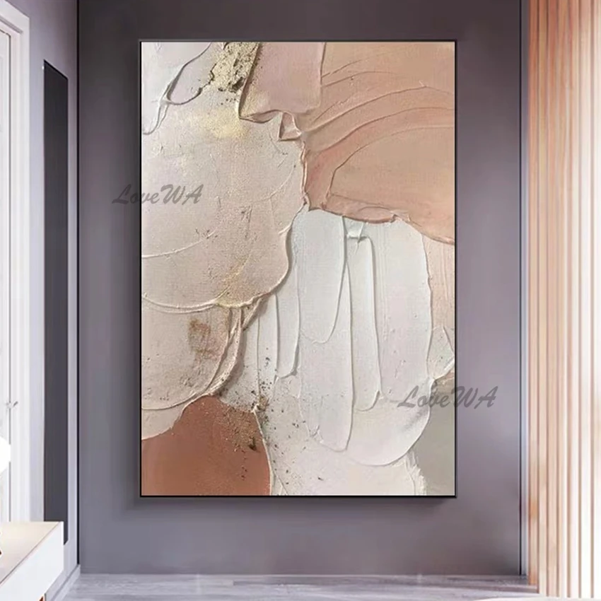 Modern Abstract Texture Acrylic Canvas Paintings Wall Decor Picture Art 100% Hand-painted Latest Design Oil Painting Free Ship