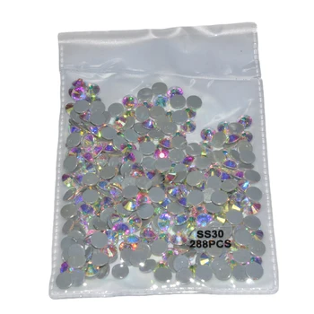 

SS3 - SS30 HotFix Stone Crystal AB Clear FlatBack Nail Art Rhinestones Decorations Strass for Shoes Clothing Dancing Decoration