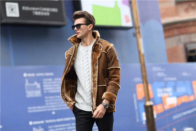 suede leather coffee 02