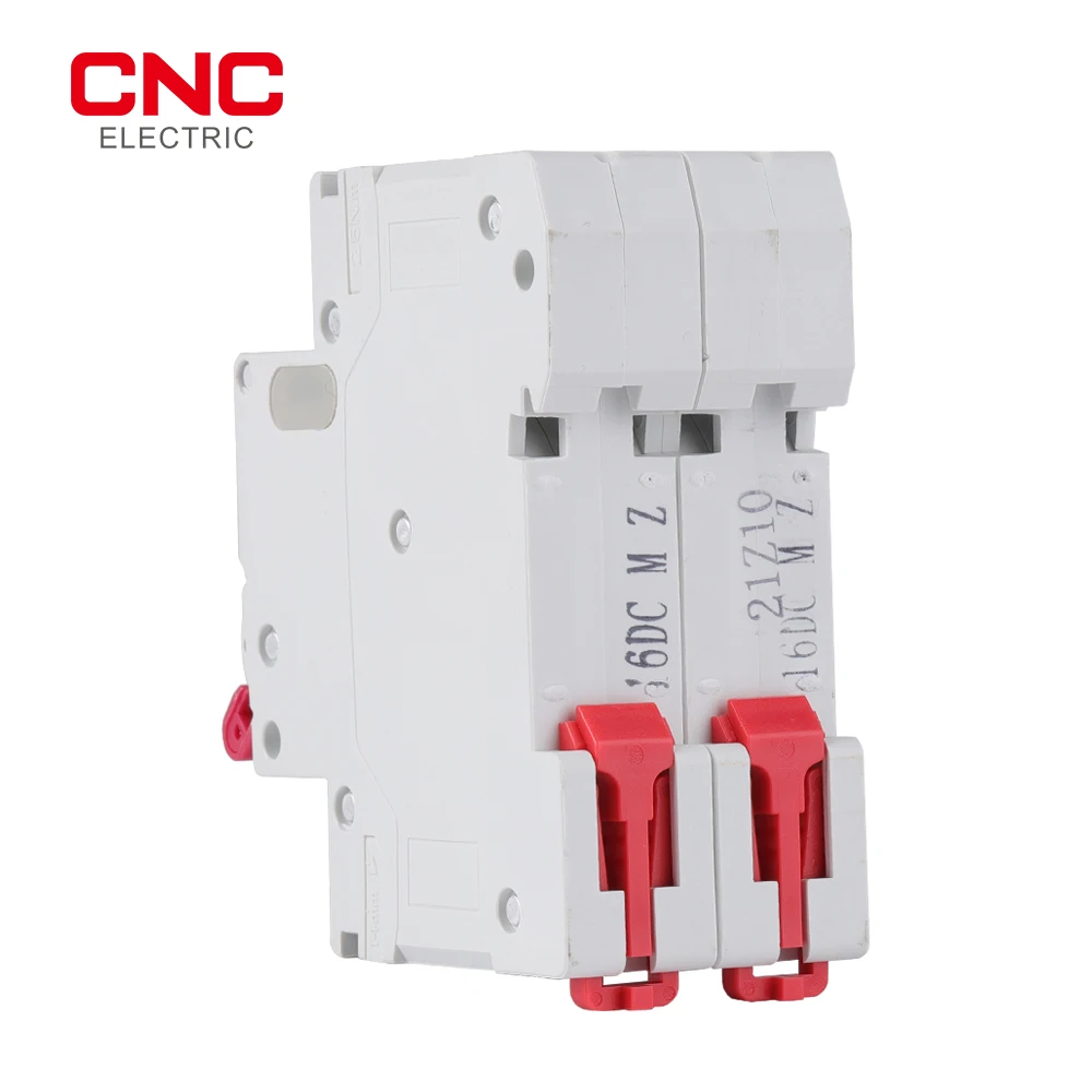 CNC 2P DC MCB 6KA 500V Mini Circuit Breaker 16A 20A 25A 32A 40A 50A DC MCB for PV System