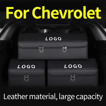 

Car Storage Bag PU Leather Trunk Organizer Box Storage Bag Folding Folding Car Trunk Stowing Tidying For Chevrolet