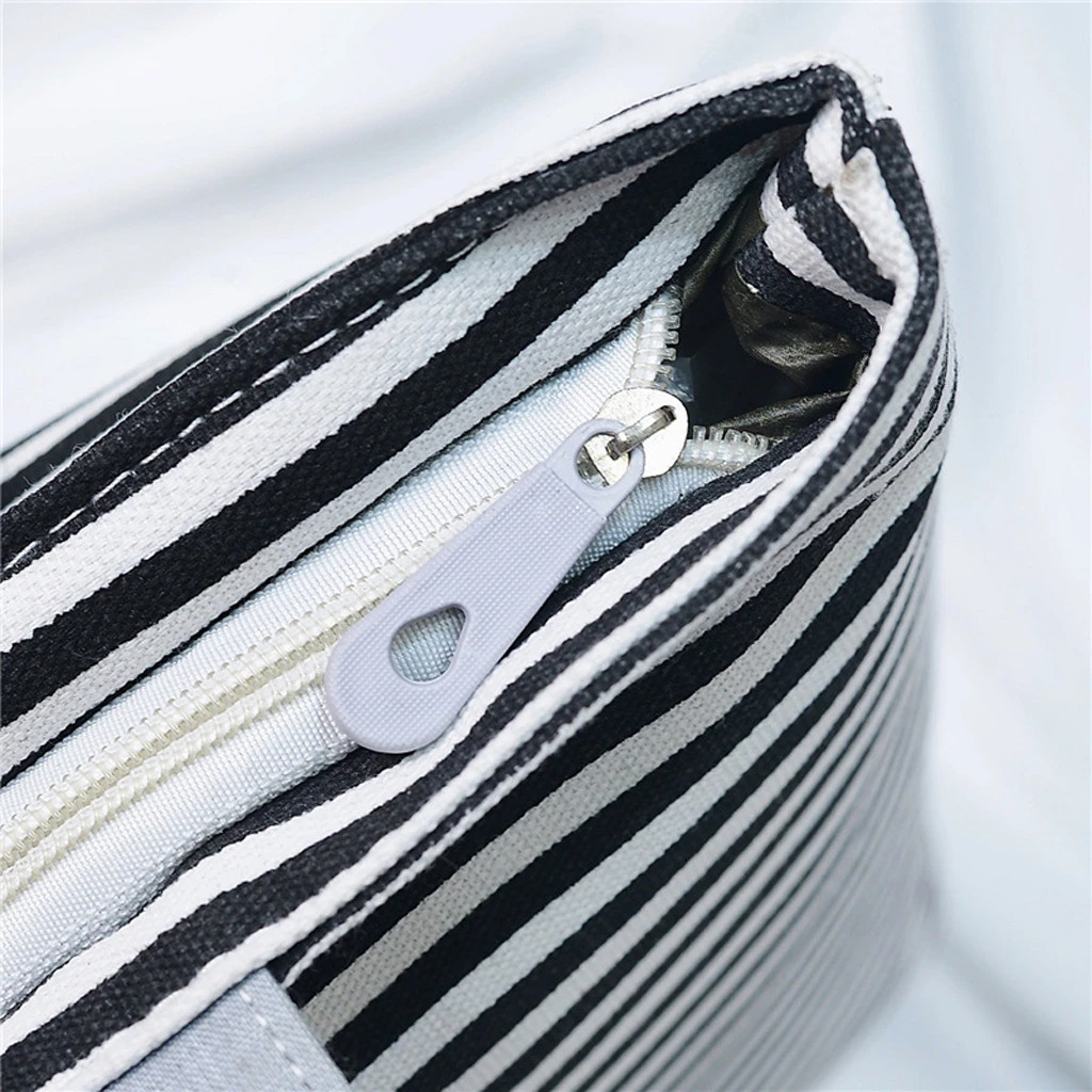 Fashion Durable Women Student Canvas Tote Single Shoulder Bag Tote Check Plaid Female Flax Eco Reusable Shoulder Shopper 820