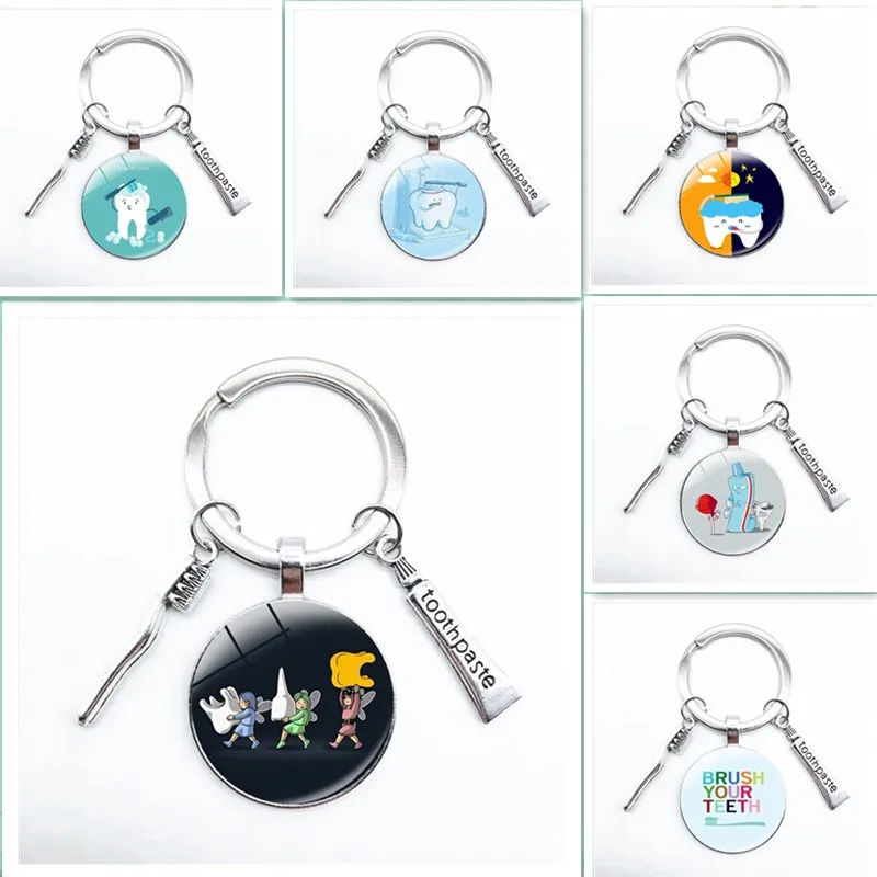 

Designers design individual tooth design keychain key ring, car key chain wallet key ring, men and women key chain with pendant