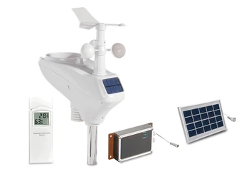 Online WCDMA Weather Instrument Wireless Temperature, Humidity, Rainfall, Wind Speed, Illumination, UV Pressure