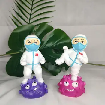 

4pcs Doctor Nurse Ornaments Desktop Decoration Quarantine Survivor Ornament For Kids Children Thanksgiving Gift