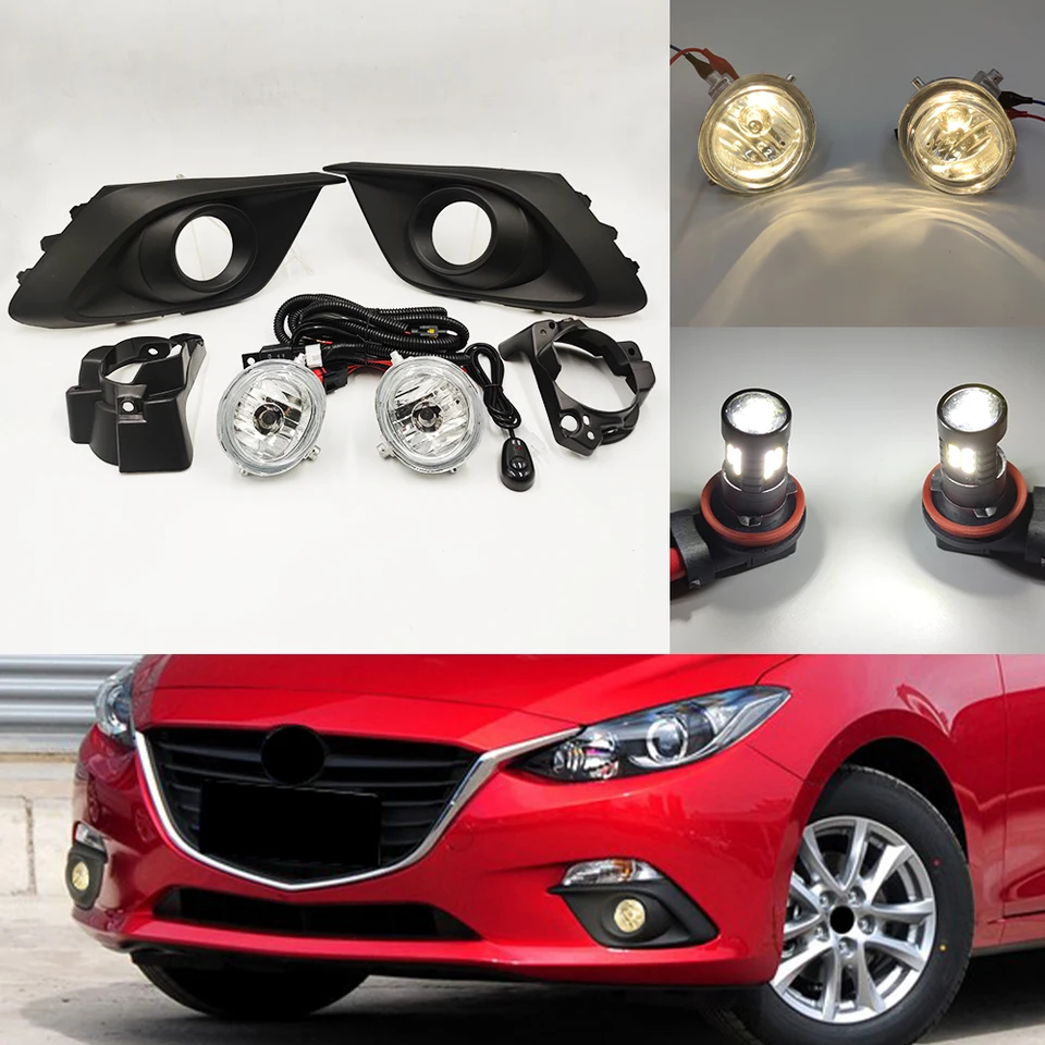 Auto Front Bumper Cover Cap Lower Grille Triangle Trim For Mazda 3 - View #3