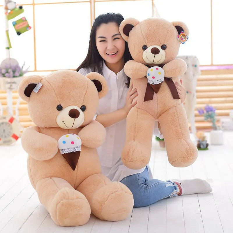 

Hot Selling Ice Cream Bear Creative Cartoon Plush Toy Doll-Processing Customizable Logo Recruit Agents